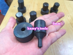 Khuôn đột lỗ mũi đột lỗ sắt V, thanh đồng cái dùng máy đột lỗ thủy lực CH-70 HHM-70 (bán lẻ 1 bộ)