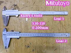Thước kẹp cơ khí 0-200mm x0.02mm Mitutoyo 530-118