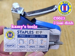 Dụng cụ kìm bấm đinh ghim 3 loại đinh cầm tay C-mart C0023 dài 155mm
