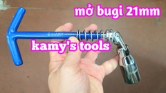Tay mở bugi 21mm đầu bẻ Cmart model F0297-21