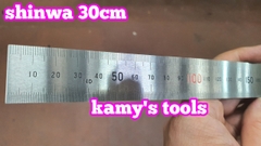 Thước lá Shinwa inox 0-300mm model 14028, thước lá 30cm