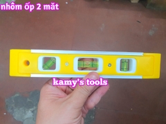 Thước thủy có nam châm hít ốp nhôm 2 mặt 200mm