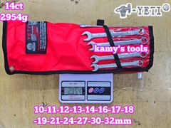Bộ cờ lê vòng miệng YETI đầu búa 14 chi tiết 10-32mm YETI-32202A