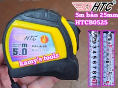 Thước cuộn thước rút thước kéo 5m 5 mét bản 25mm HTC HiLock-25 model HTCB0525 tự động khóa