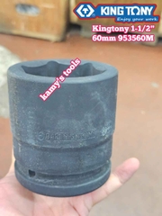 Đầu tuýp khẩu 60mm lỗ 1-1/2 inch (1.5 inch) 6 cạnh Kingtony 953560M