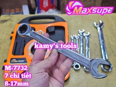 Bộ cờ lê vòng miệng tự động 72 răng 7 chi tiết Maxsupe M-7732 gồm 8mm 10mm 12mm 13mm 14mm 17mm 19mm
