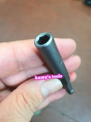 Mũi bắn đầu chụp bulong dài 80mm chuôi chân lục giác 5.5mm 6mm 7mm 8mm 10mm 12mm 14mm 15mm 16mm 17mm 18mm 19mm