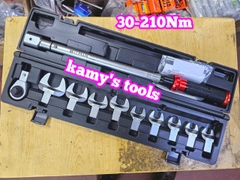 Cần siết cân chỉnh lực đổi đầu 1/2 inch 30-210Nm 9 cờ lê miệng 13-30mm