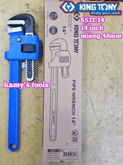Mỏ lết răng Kingtony 14 inch 350mm 6531-14 mở miệng 48mm