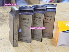 Dao tiện ren ống thép sắt tráng kẽm Asada hiệu KSU Kong Sung 1-2 inch 34mm-60mm hệ ren thông dụng BSPT