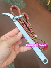 Cảo mở lọc nhớt lọc dầu bằng dây da cờ lê dây da 9 inch 225mm C-mart F0007-09 mở 30-160mm