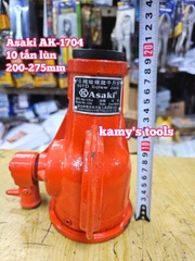 Kích con đội răng cơ khí 10 tấn thấp lùn 200-275mm Asaki AK-1704
