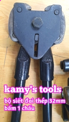 Dụng cụ siết đai sắt thép 32mm MG-95 loại bấm 1 chấu và bấm 2 chấu