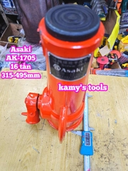 Kích con đội răng cơ khí 16 tấn cao 315mm-495mm Asaki AK-1705
