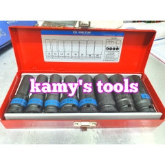 Bộ đầu tuýp đầu khẩu đen Kingtony 1/2 inch 4410MP 8 chi tiết