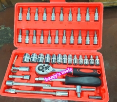 Bộ tuýp khẩu 1/4 inch dụng cụ đồ nghề đa năng sửa chữa ô tô xe hơi xe máy 46 chi tiết và 53 chi tiết