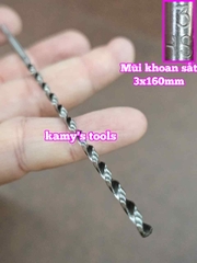 Mũi khoan sắt 3mm dài 160mm 3x160mm Wetools WT-231603