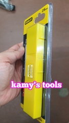Dao rọc cáp cán nhựa cao su 7 inch 180mm rộng 25mm Stanley model STHT10425-8 và lưỡi dao rọc giấy stanley 25mm 0-11-325