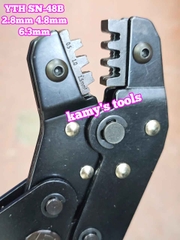 Kìm bấm cos YTH SN-48B tiết diện 0.14-1.5mm2 bấm cos trần 2.8mm 4.8mm 6.3mm dài 190mm