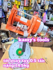 Tời quay tay 0.5 tấn Nitto nặng 14.5kg chưa bao gồm cáp