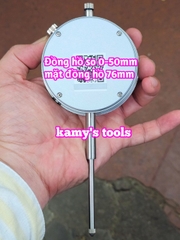 Đồng hồ so 0-50mm sai số 0.01mm mặt 76mm Guanglu 321-135W
