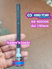 Tuýp lú đầu lục giác 1/2 inch dài 140mm Kingtony 6mm 8mm 40D506 40D508