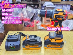 Máy khoan pin Maxsupe M-6887 21V 13mm không chối than