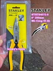 Kìm mỏ nhọn cong 45 độ 8 inch 200mm Stanley STHT84072-8