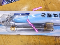 Dụng cụ cây bơm lốp xe ô tô van bi inox 304 có thang đo áp suất không khí dài 680mm