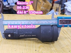 Cần tuýp nối khúc nối 1 inch Santa thép đen 6 inch 150mm 86-236