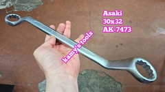 Cờ lê 2 đầu vòng Asaki 24x27 27x30 30x32 model AK-7488 AK-7489 AK-7490 hai đầu vòng