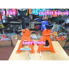 Con đội kê 3 tấn có chốt an toàn và lót chân, chân kê (loại lẻ 1 cái)