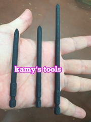 Mũi vít 4 cạnh bake 6mm chuôi lục giác dài 90mm 100mm 150mm Kingtony 719002P 711002P 711502P ( bán lẻ từng cái)