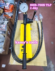 Bơm tay thủy lực HHB-700S TLP 2 chiều 2 ống dầu dung tích 3 lít dầu