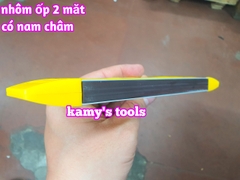 Thước thủy có nam châm hít ốp nhôm 2 mặt 200mm