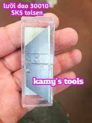 Hộp 10 Lưỡi dao thép SK5 TOLSEN mdoel 30010