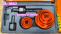 Bộ mũi khoét lỗ gỗ và thạch cao 11 chi tiết Asaki model AK-3682