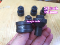 Khuôn đột lỗ mũi đột lỗ sắt V, thanh đồng cái dùng máy đột lỗ thủy lực CH-60 HHM-60 (bán lẻ 1 bộ)
