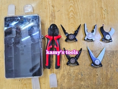 Kìm đa năng kìm nhọn kìm điện kìm cắt kìm tuốt dây điện bấm cos 5 trong 1 đổi đầu linh hoạt