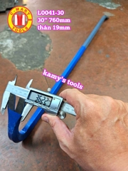 Xà beng đầu dẹp đầu nhổ đinh thân lục giác 30 inch 760mm C-mart L0041-30