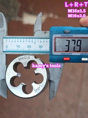 Bàn ren M16x1.5 M16x2.0 L+R+T (LRT) dụng cụ tạo ren ngoài bulong