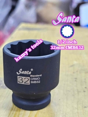 Đầu tuýp 1/2 inch 12 cạnh Santa 21mm 23mm 27mm 30mm 32mm IMB621 IMB623 IMB627 IMB630 IMB632