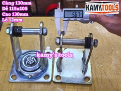 Đế càng bánh xe cố định và xoay loại dày 6mm cho bánh xe 130mm Kamytools KMT-33130A KMT-32130A