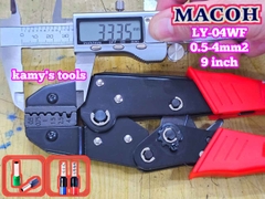 Kìm bấm cos pin tròn rỗng Mahco LY-04WF dài 9 inch 0.5-4mm2