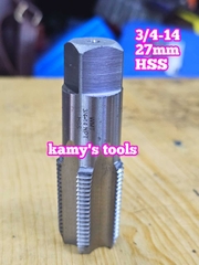 Taro ống rắc co 27mm răng côn HSS Shanghai Z3/4-14