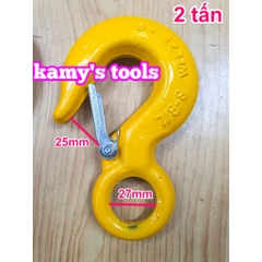 Móc cẩu móc treo có khóa an toàn 500kg 1 tấn 2 tấn 3 tấn 5 tấn bán lẻ từng cái