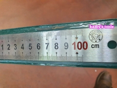 Thước lá inox 1m (1 mét) bản 30mm hệ inch và mét Berrylion model 00722058
