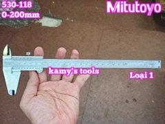 Thước kẹp cơ khí 0-200mm x0.02mm Mitutoyo 530-118