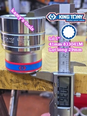Đầu tuýp 1 inch trắng 36mm 38mm 41mm 46mm Kingtony 833036M 833038M 833041M 833046M 833050M