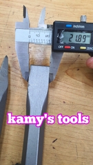 Mũi đục bê tông nhọn dẹp đuôi lục giác 17mm dài 400mm hiệu FOLL cao cấp